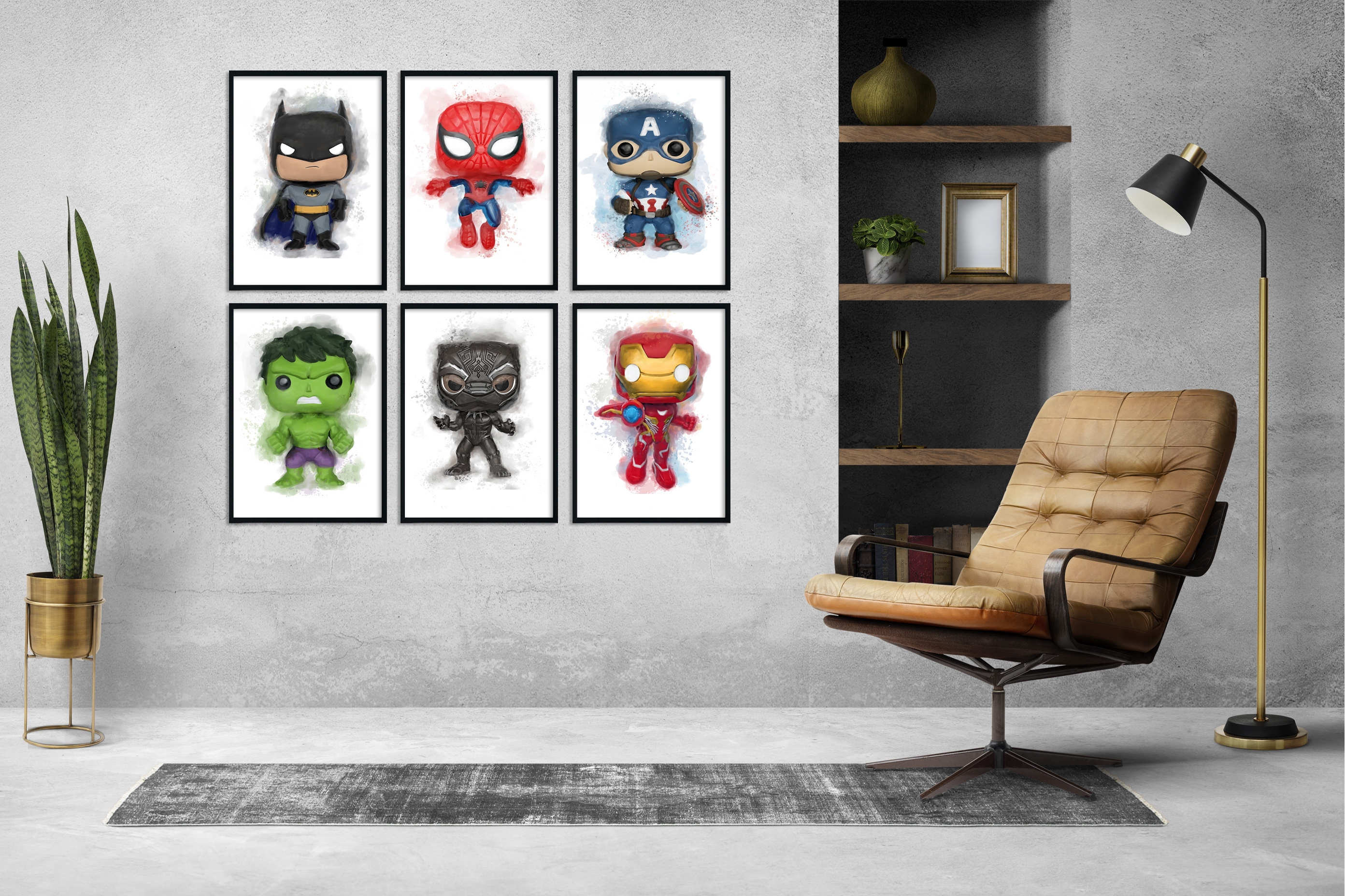 Poster - Super Heroes / Set of 6 / 02