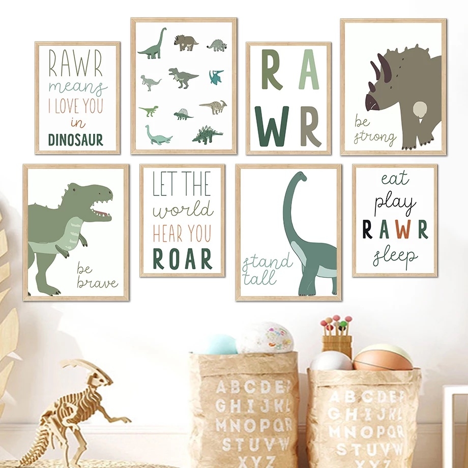 Posters - Dinosaurs / Set of 8