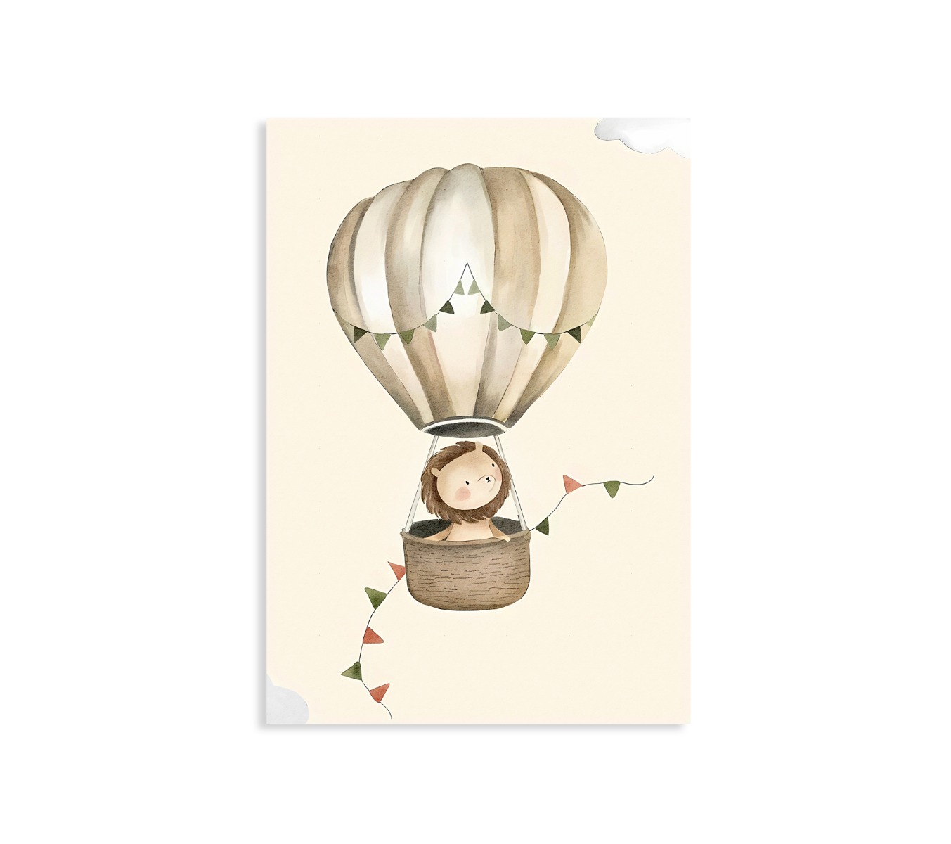 Poster - Hot Air Balloon / Lion