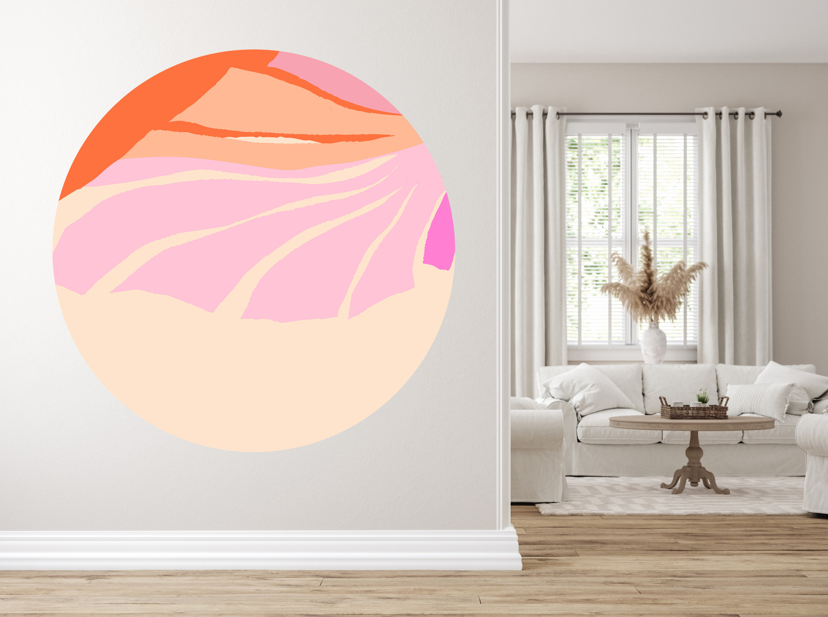 Wallsticker - Pale pink  / Circle