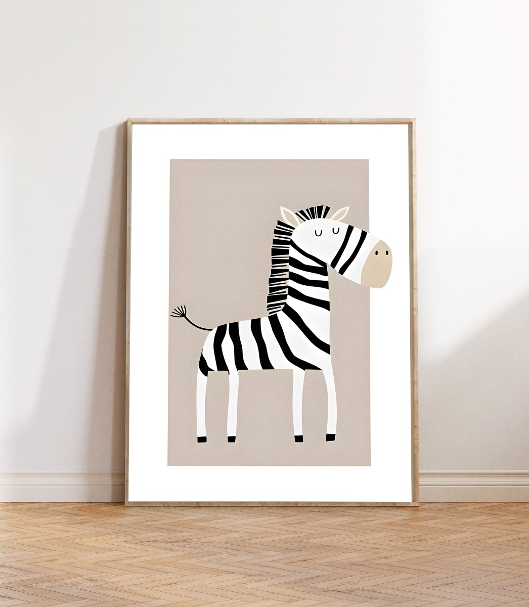 Poster – Nordic Kids Bedroom / Zebra