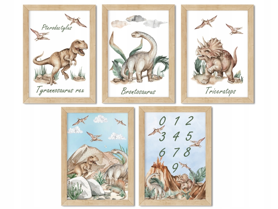 Poster -  Dinosaurs / Set of 5