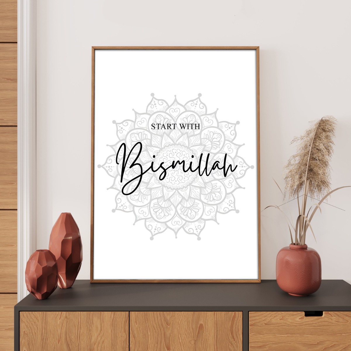 Poster – START WITH Bismillah / Flower
