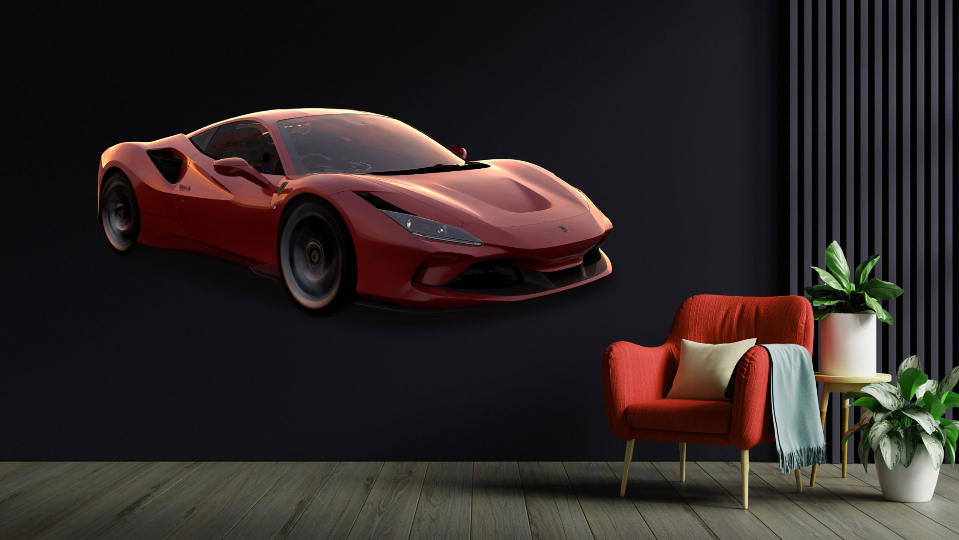Wallsticker – Ferrari / Red / 02