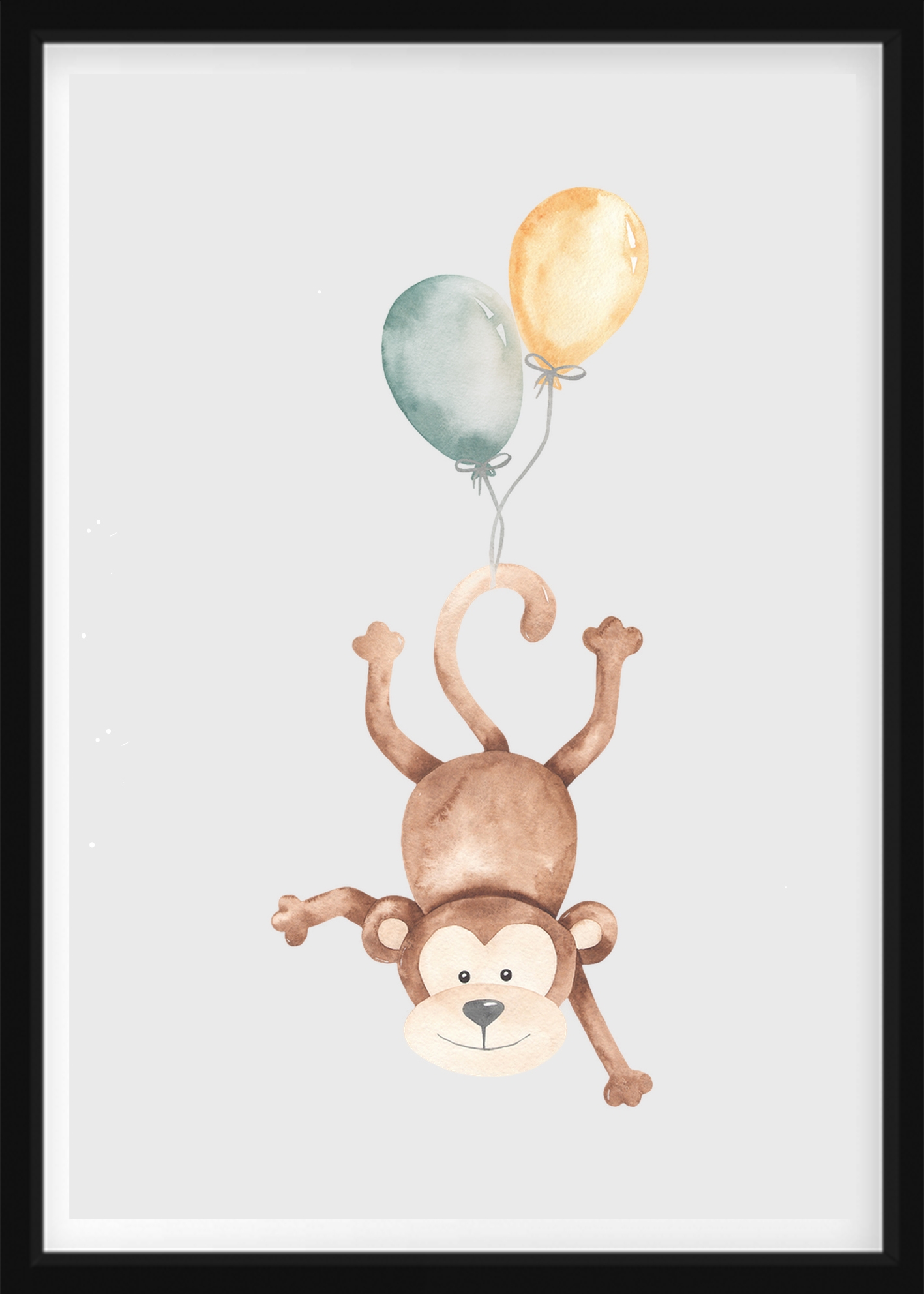 POSTERS - Monkey with balloons