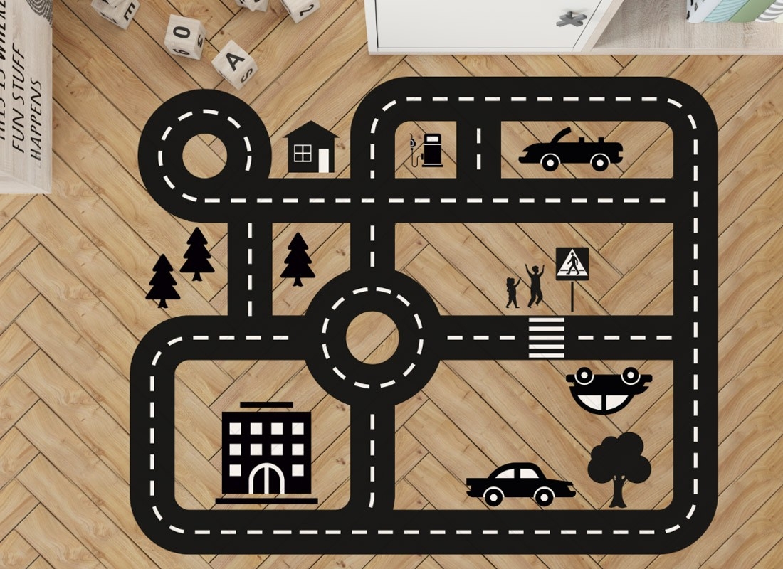 Wallsticker - Car Track