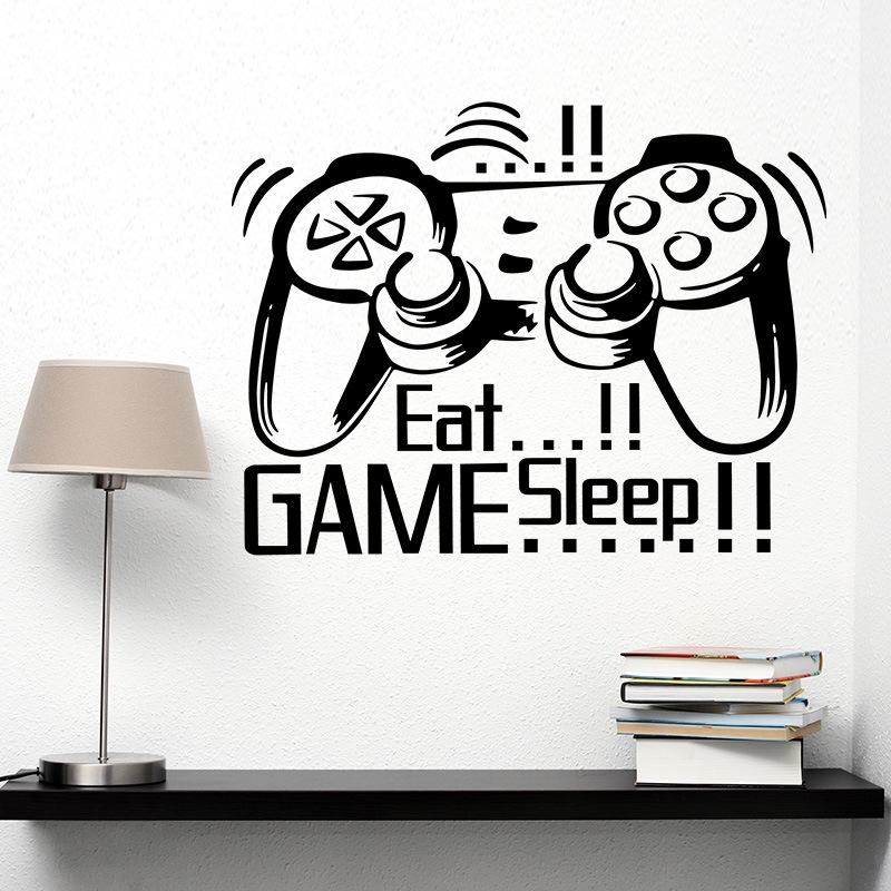 Wallsticker -  Eat / Game / Sleep 2
