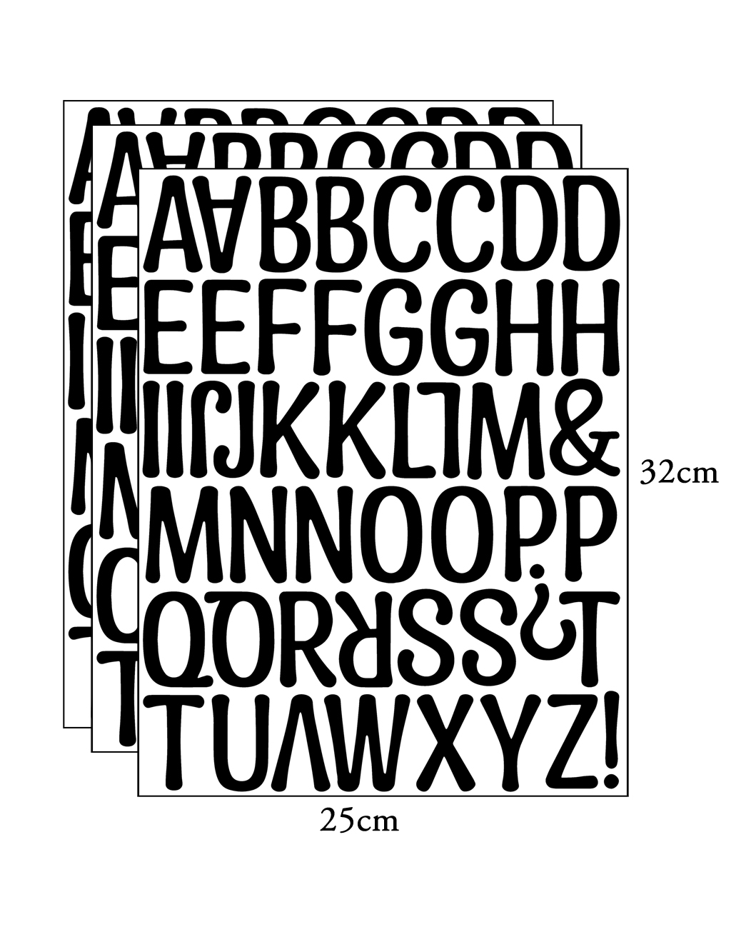 Sticker – Alphabets / Choose Option