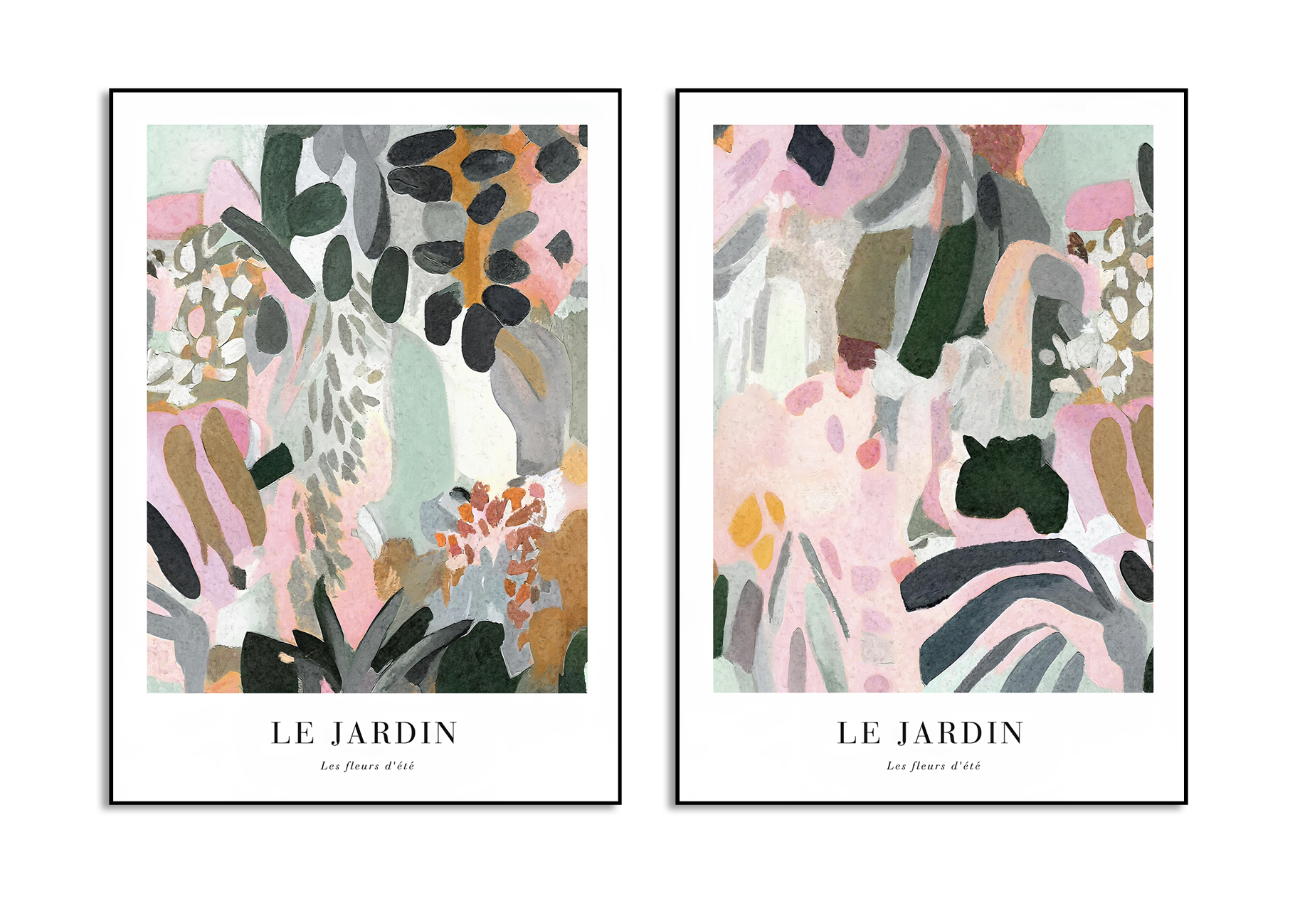 Le Jardin set of 2 poster