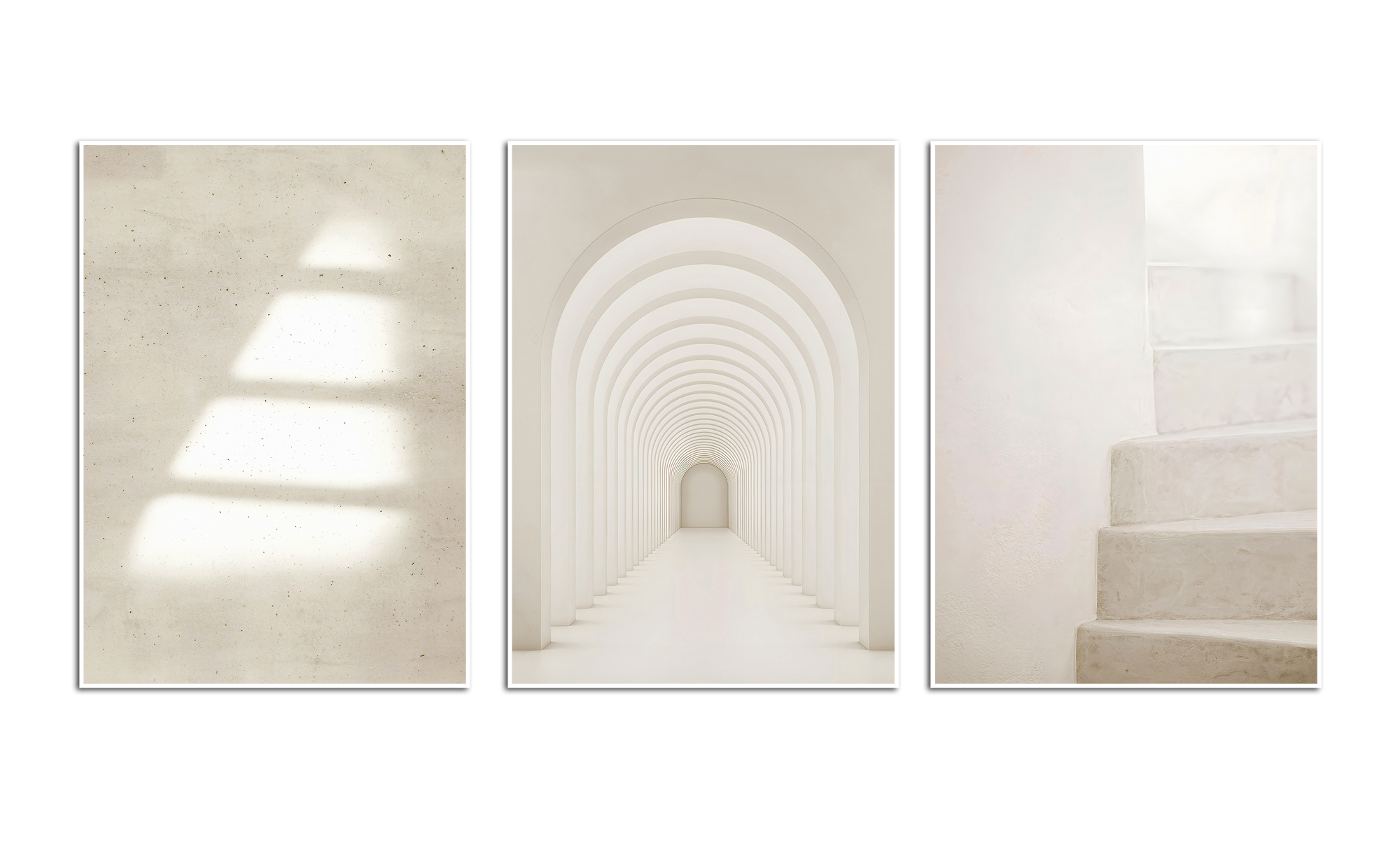 Minimalist Architectural Wall Poster Set of 3