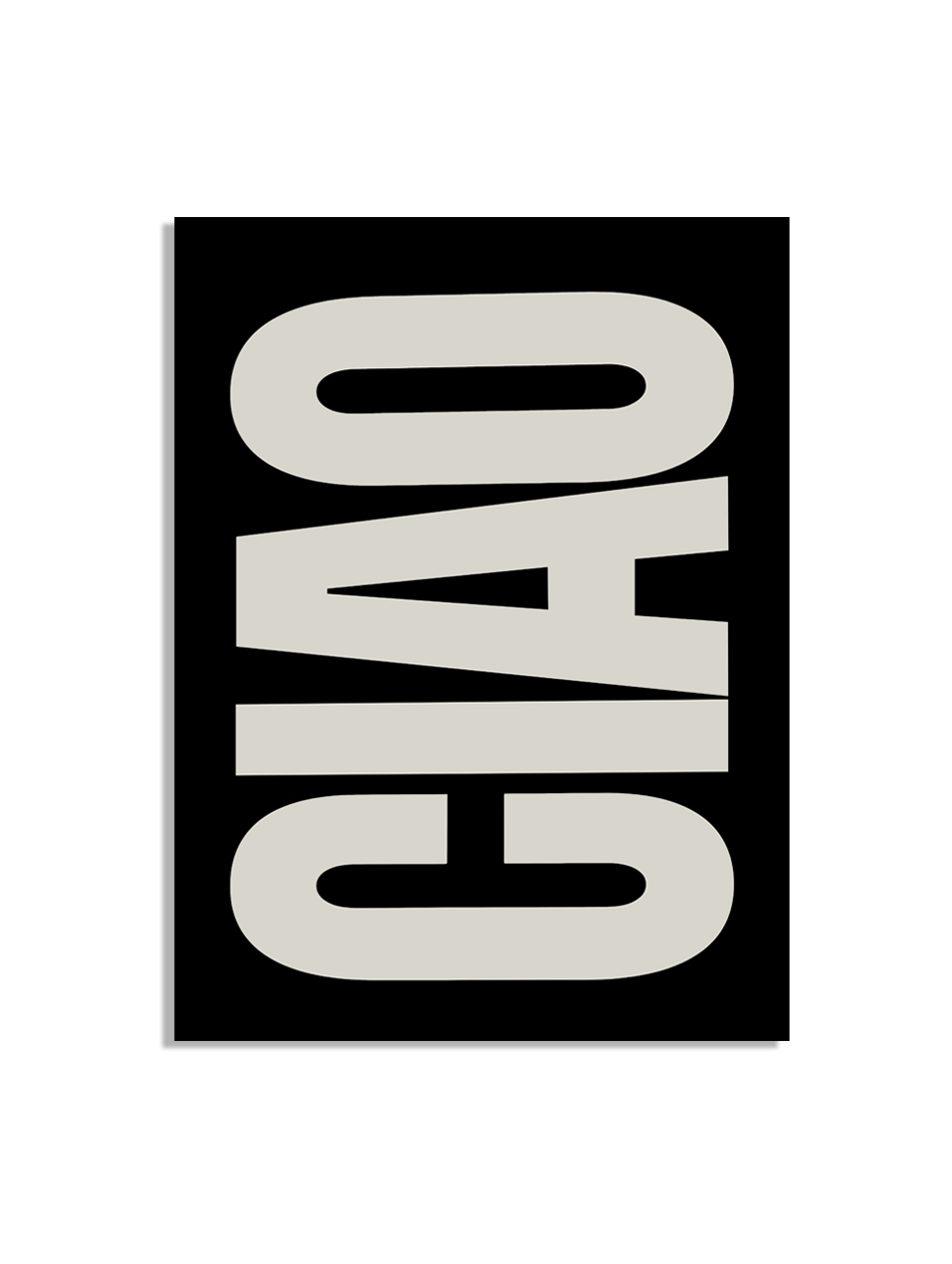 Typography Ciao Poster