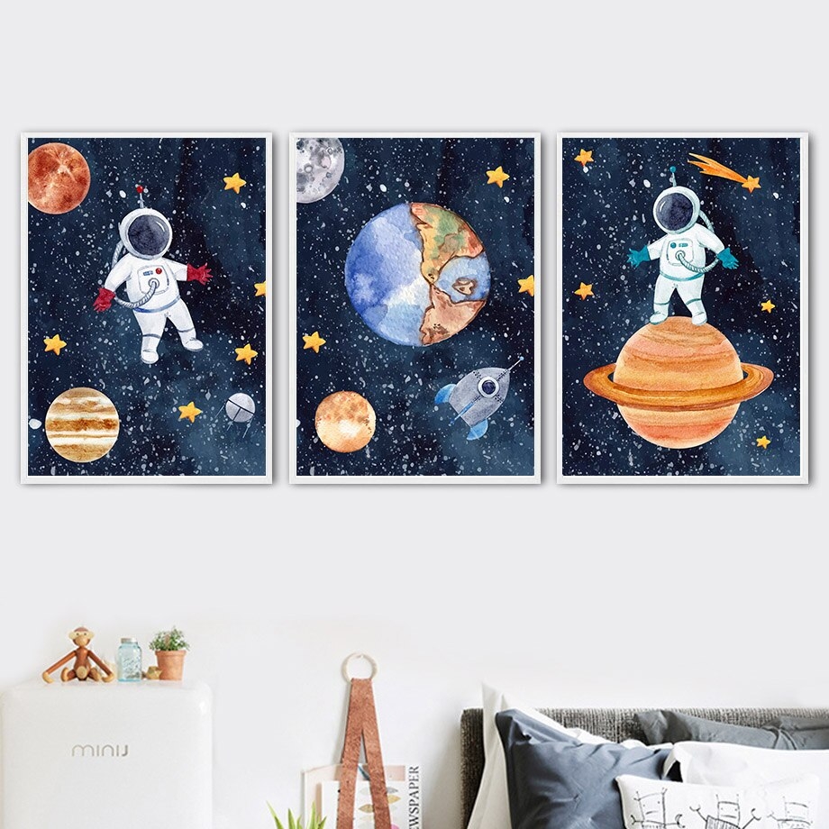 Posters - Space and Astronauts / Set of 3