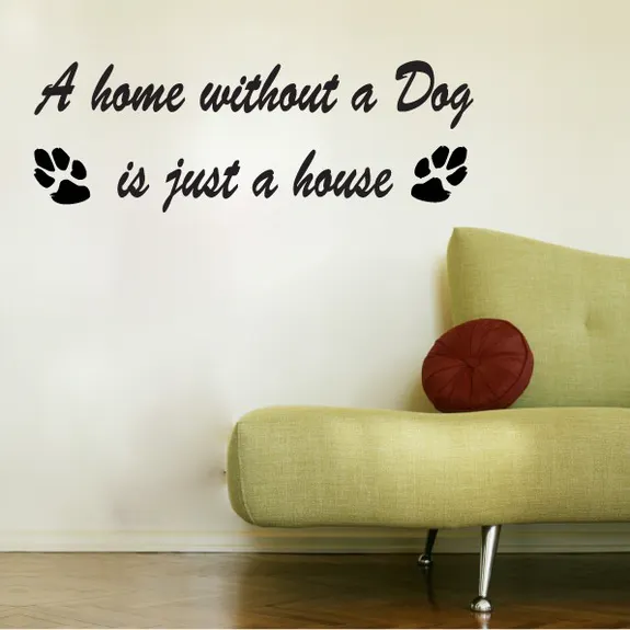 Wallsticker - A home without a Dog