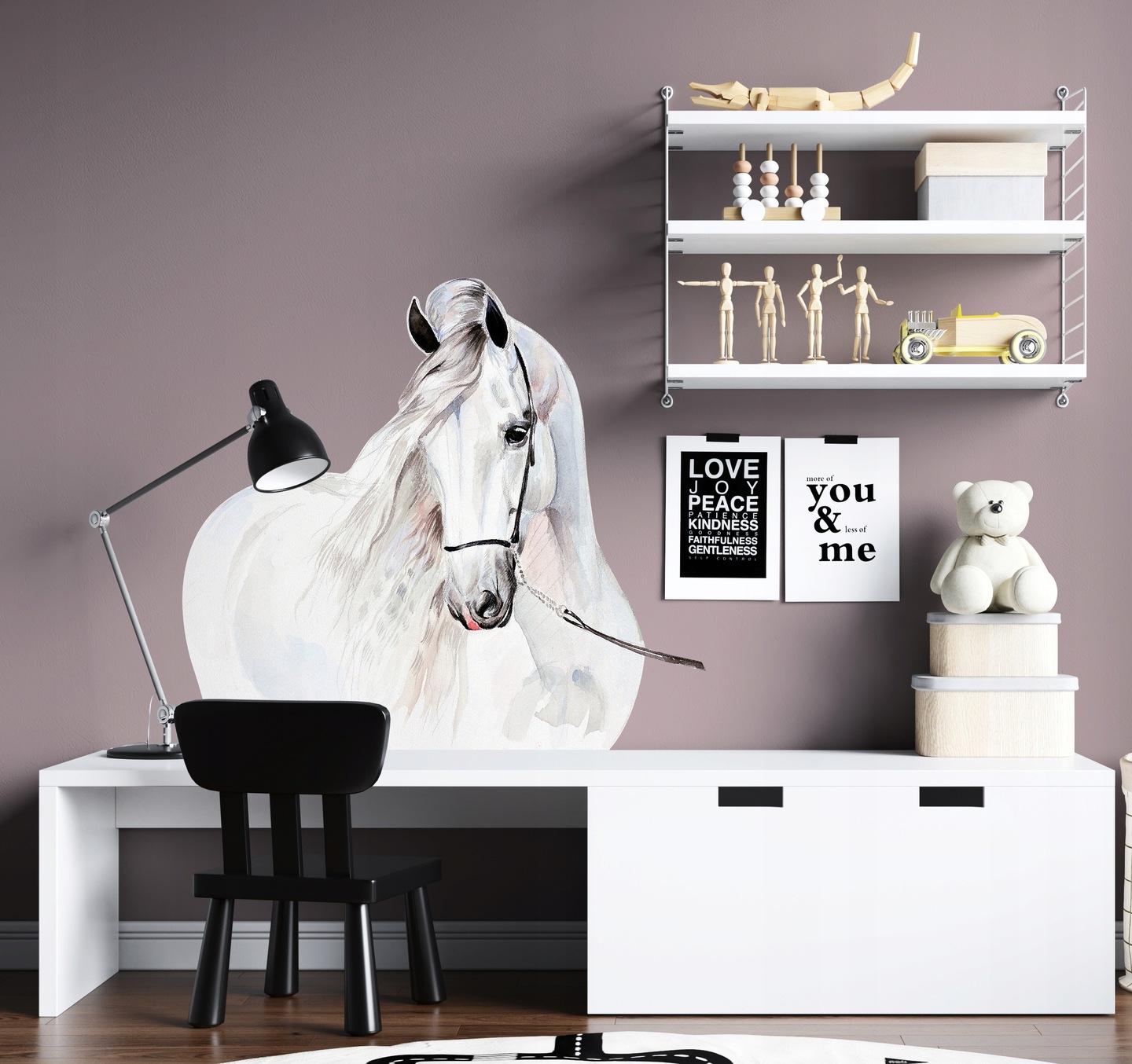Wallsticker - White Horse
