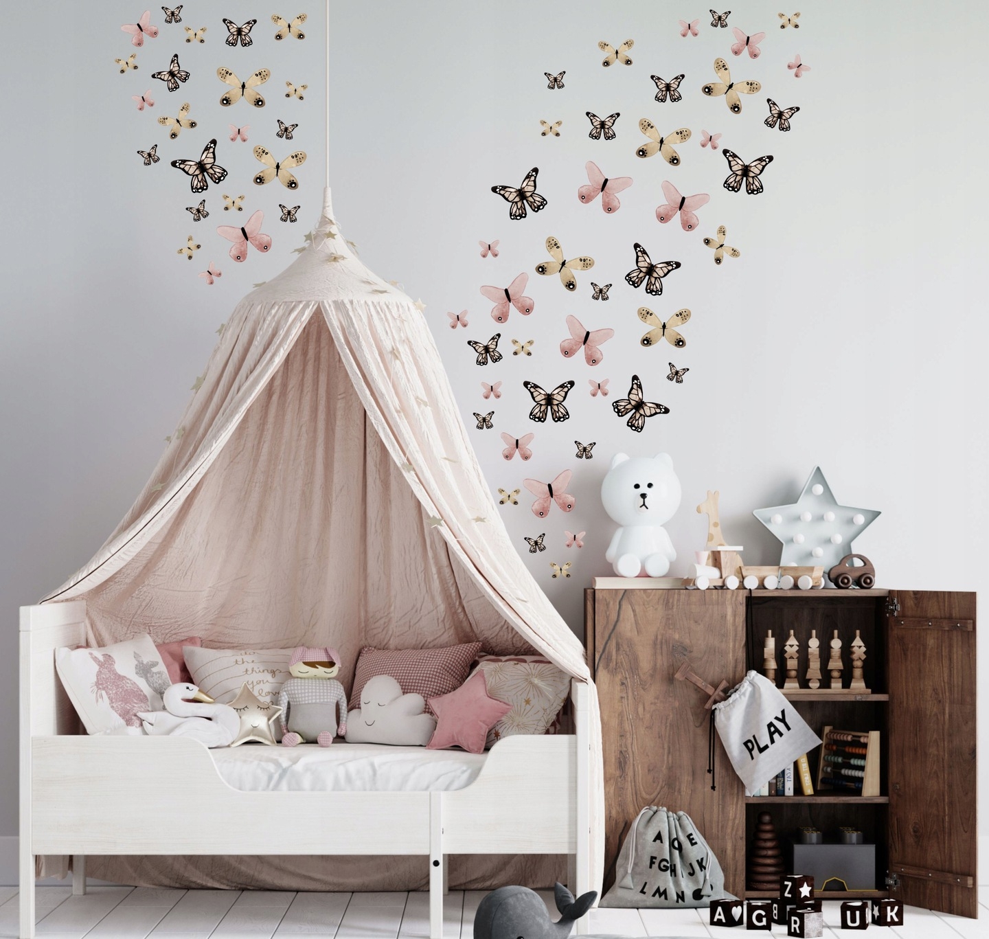 Wallsticker - Butterflies / Set of 72
