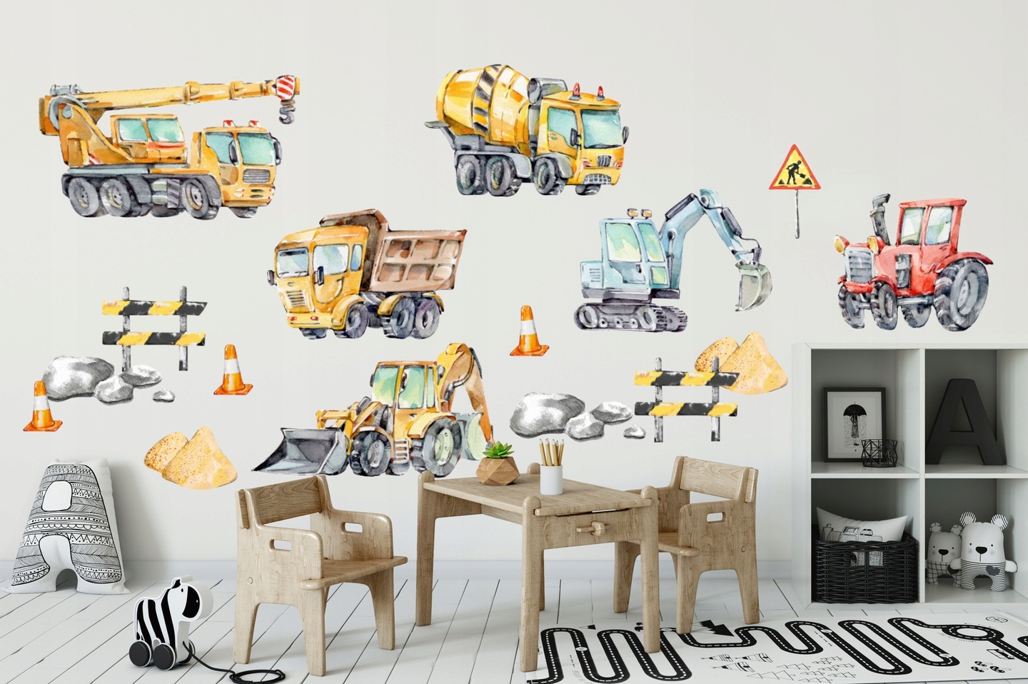 Wallsticker - Construction Vehicles