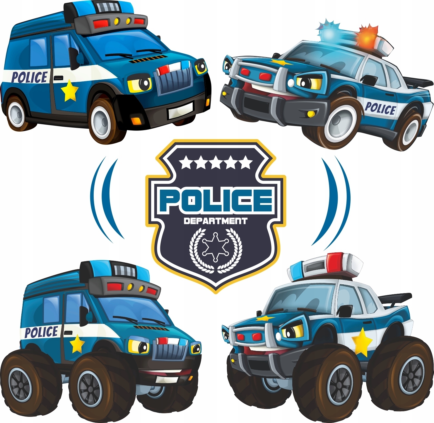 Wallsticker - Police Department
