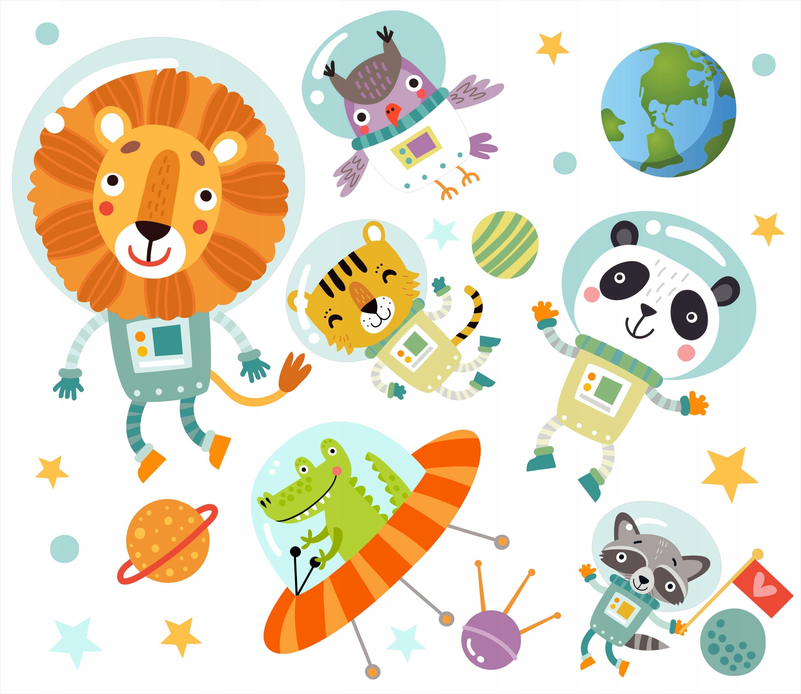 Wallsticker - Space Animals