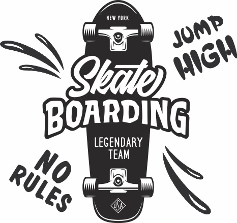 Wallsticker - Skateboard