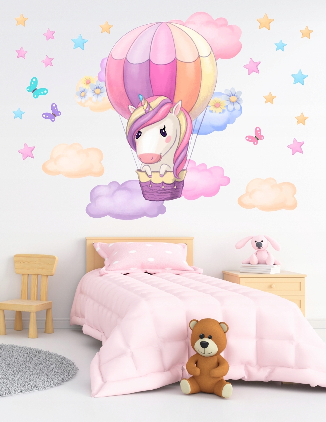Wallsticker - Unicorn in Balloon