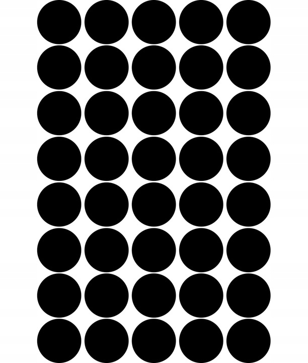 Wallsticker - Dots / Black / 5 cm