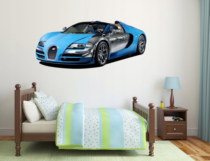 Wallsticker - Bugatti Veyron / Blue