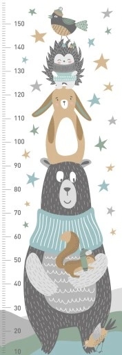 Wallsticker - Height Measure / Bear