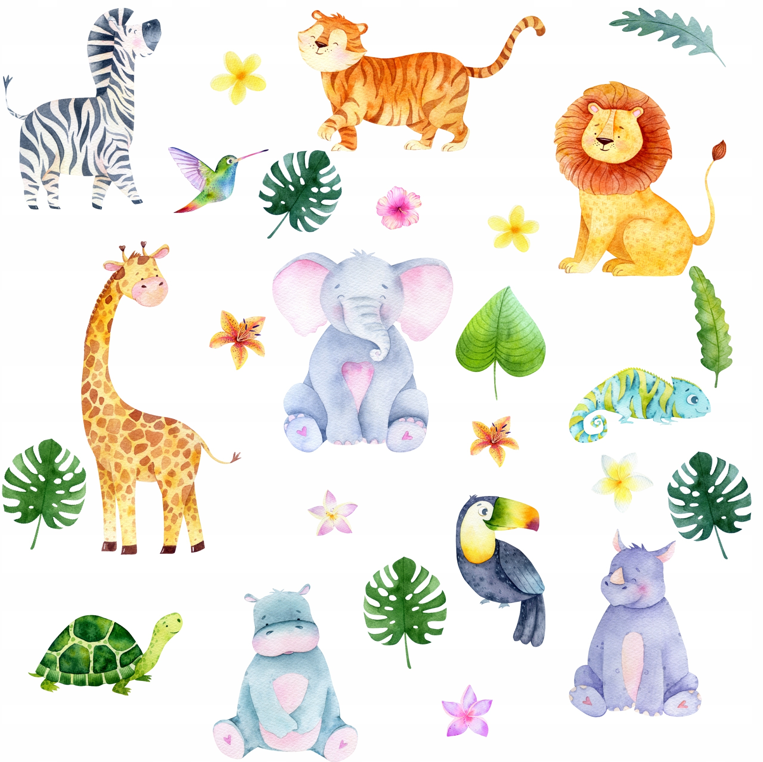 Wallsticker - Safari Animals / 02