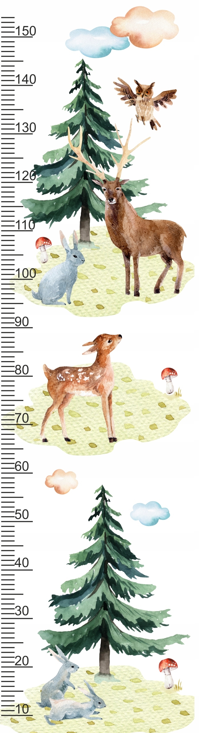 Wallsticker - Forest Tales 4 / Height Measure