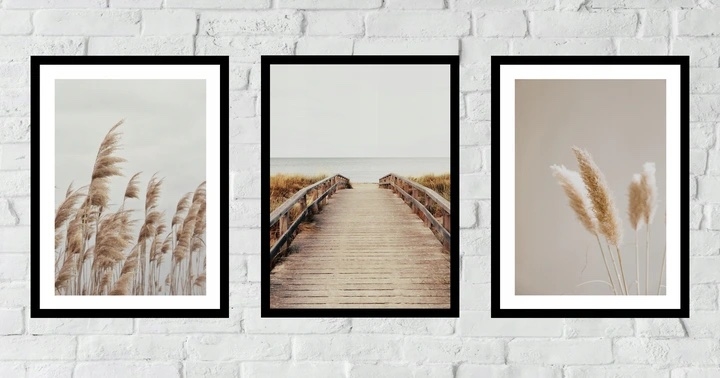 Posters - Dry Grass and Reed / Set of 3