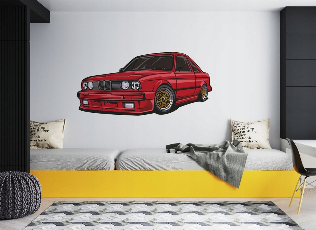 Wallsticker - BMW Retro Car