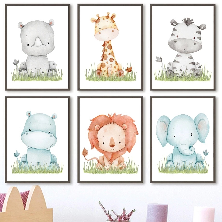 Posters -  Animals / set of 6
