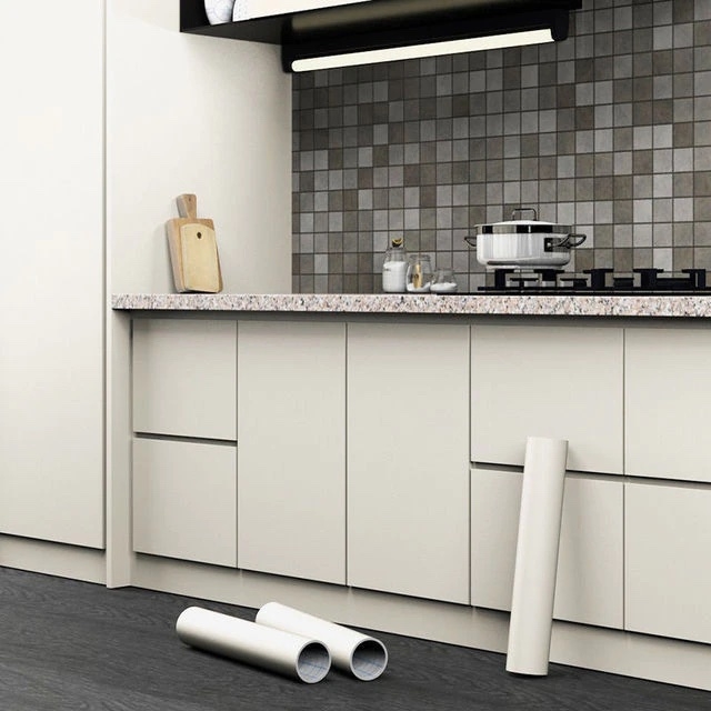 Contact Paper - Single Colour Self-Adhesive / Matte Biege / Peel and Stick