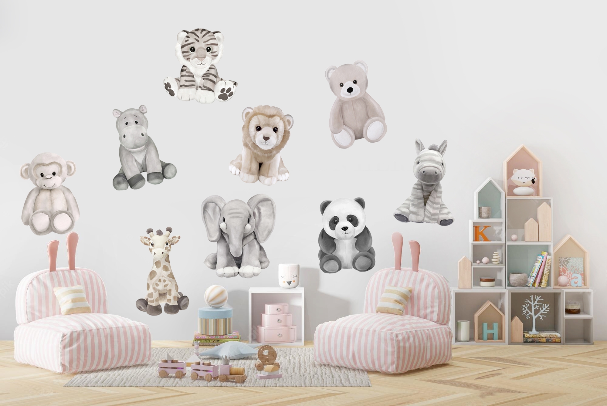 Wallsticker - Cartoon Forest Animals