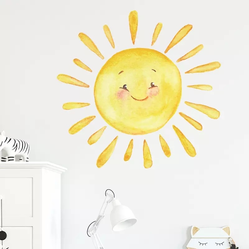 Wallsticker - Cartoon Sun
