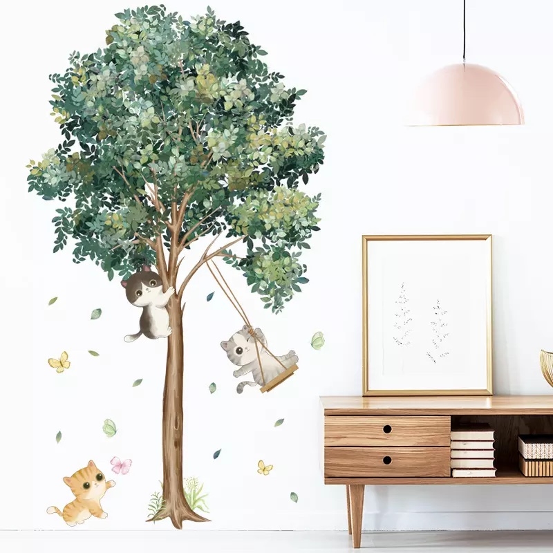 Wallsticker - Cat in the Tree