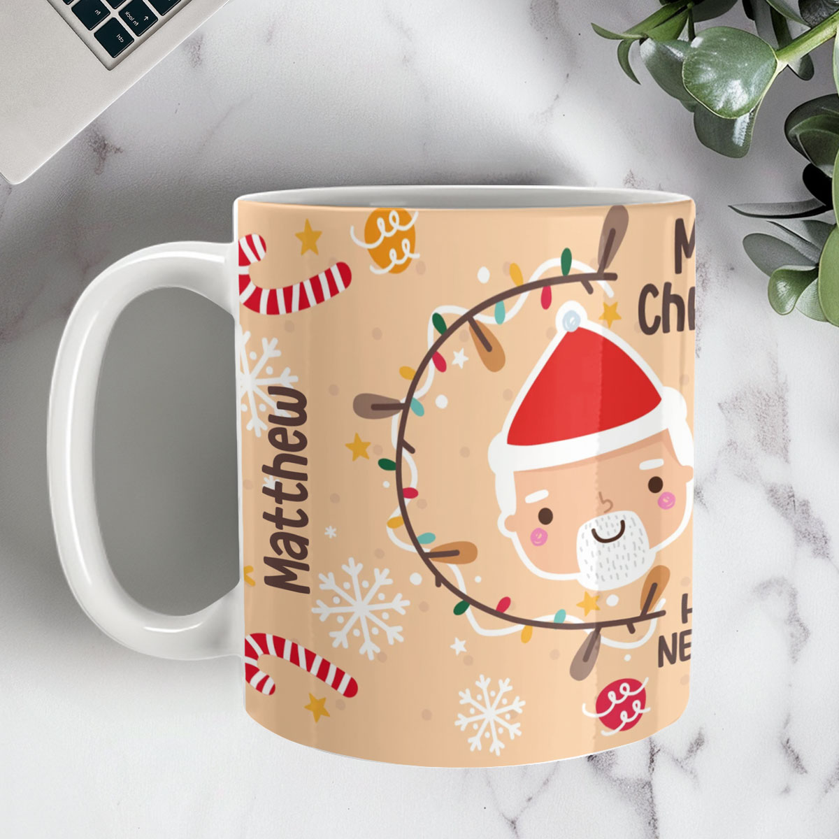 Personalised Mugs - Merry Christmas Design