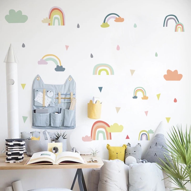 Wallsticker -  Clouds and Rainbows