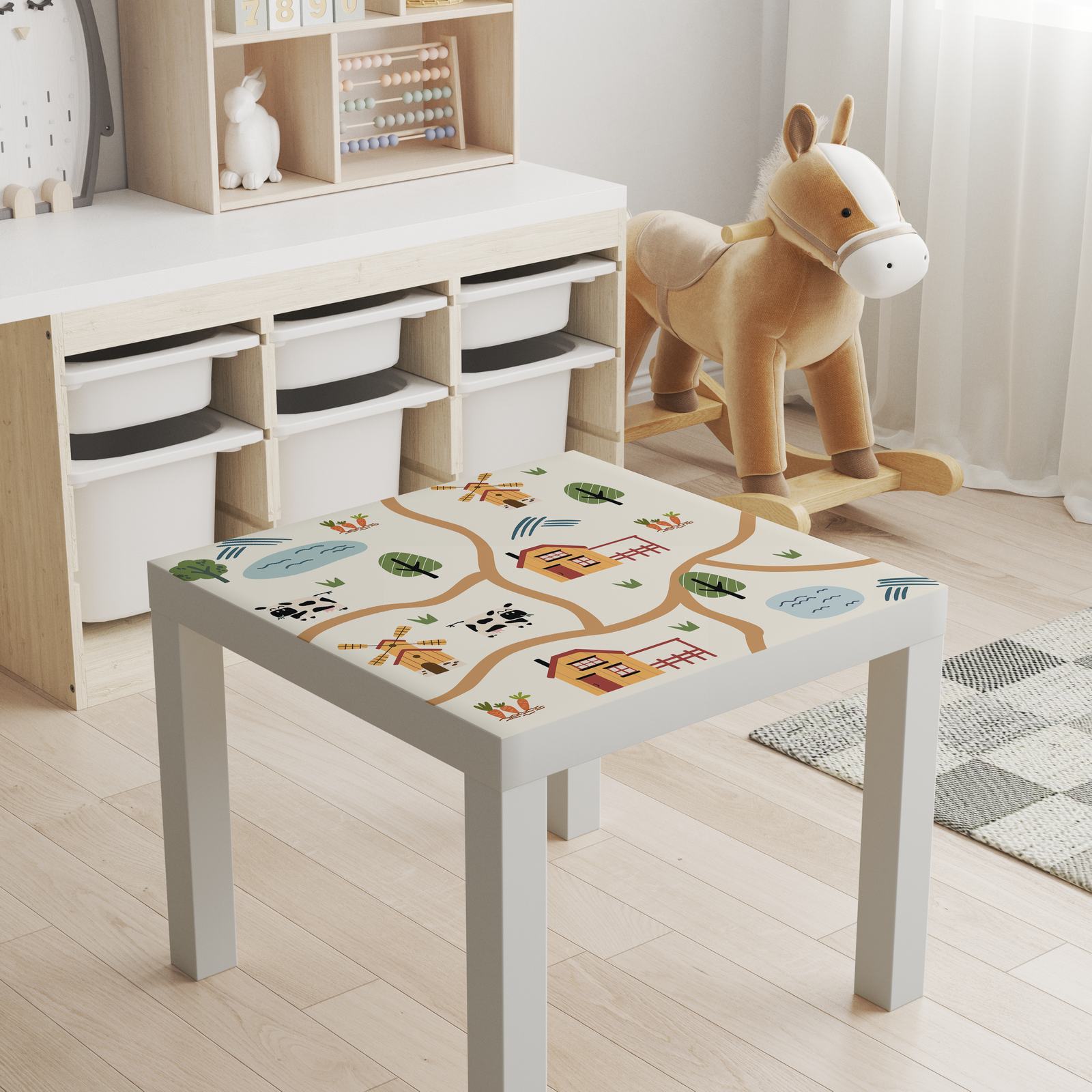 Self-Adhesive Sticker – Lack Table Top Decal / Farmhouse Design