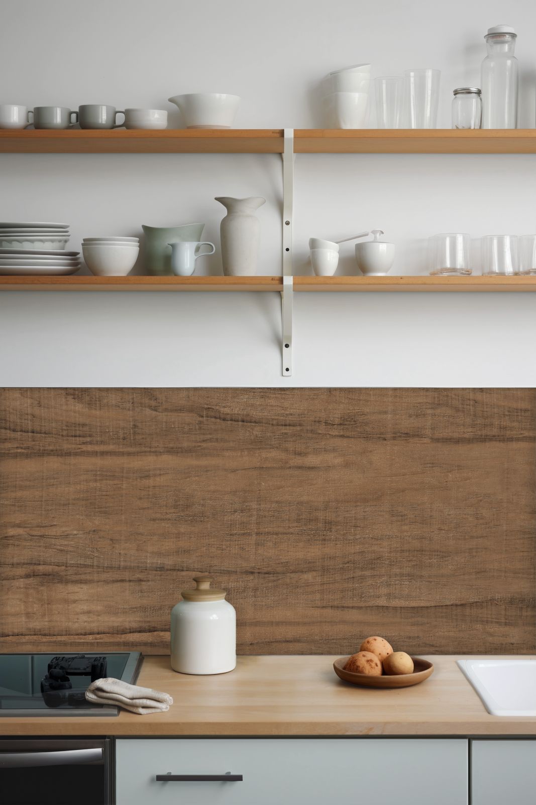 Wood Grain Kitchen Contact Paper