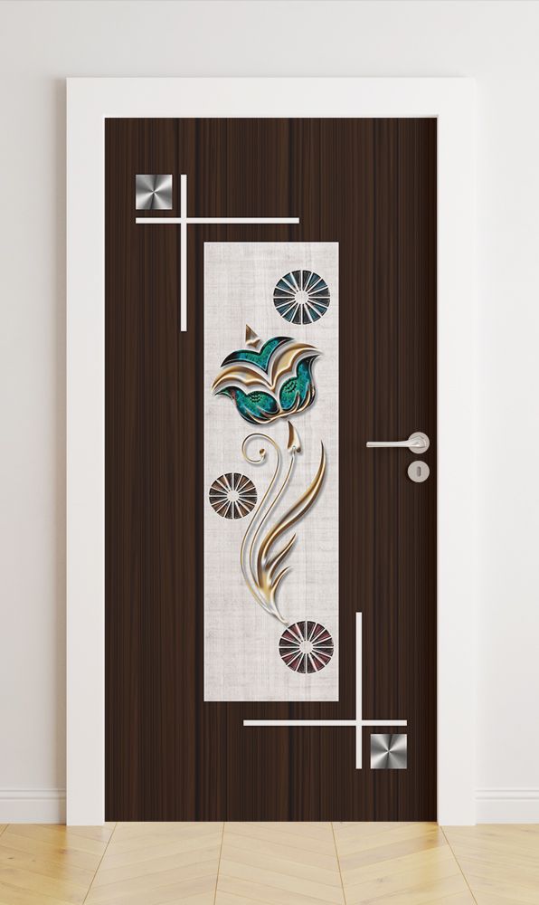 Door stickers - Floral Door Decor / Peel and Stick