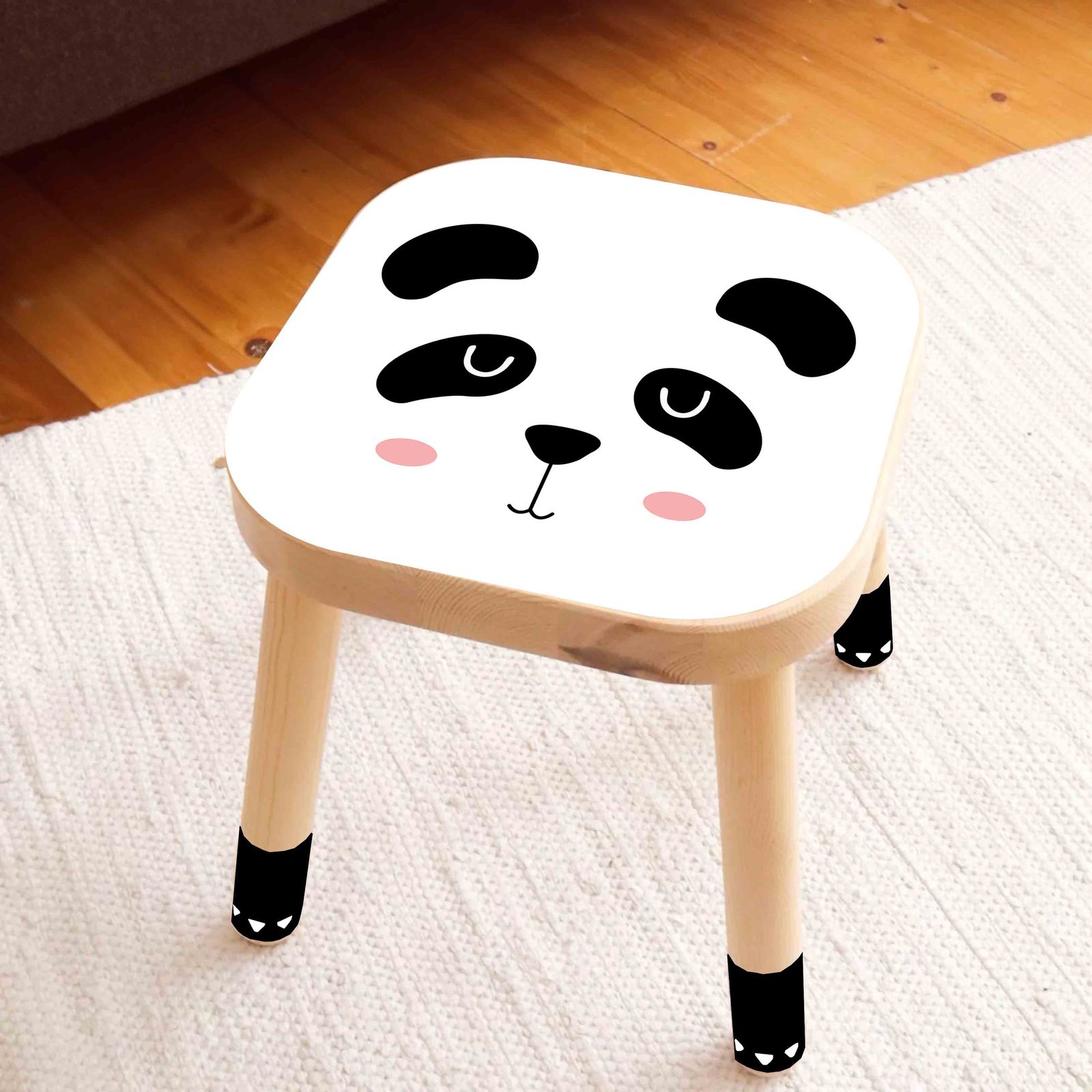 Self-Adhesive Sticker – Flisat Stool Decal / Panda Design