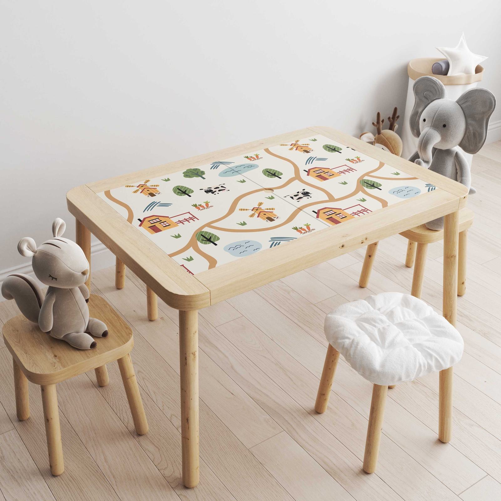 Self-Adhesive Sticker – Flisat Table Decal / Farmhouse Design