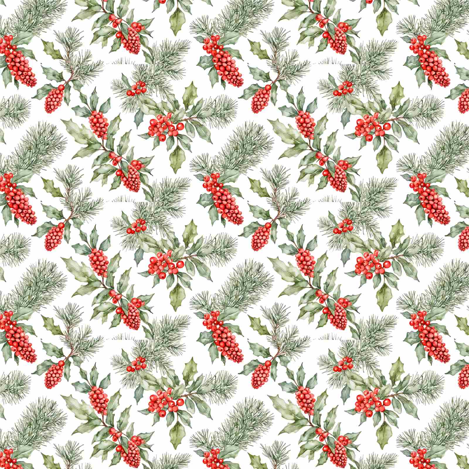Christmas Berry Contact Paper