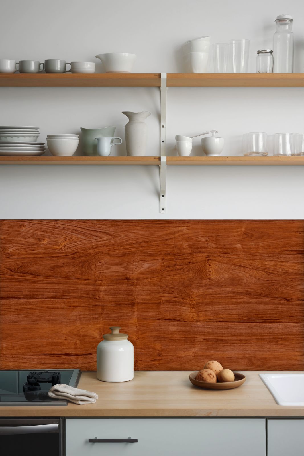Woodgrain Kitchen Contact Paper