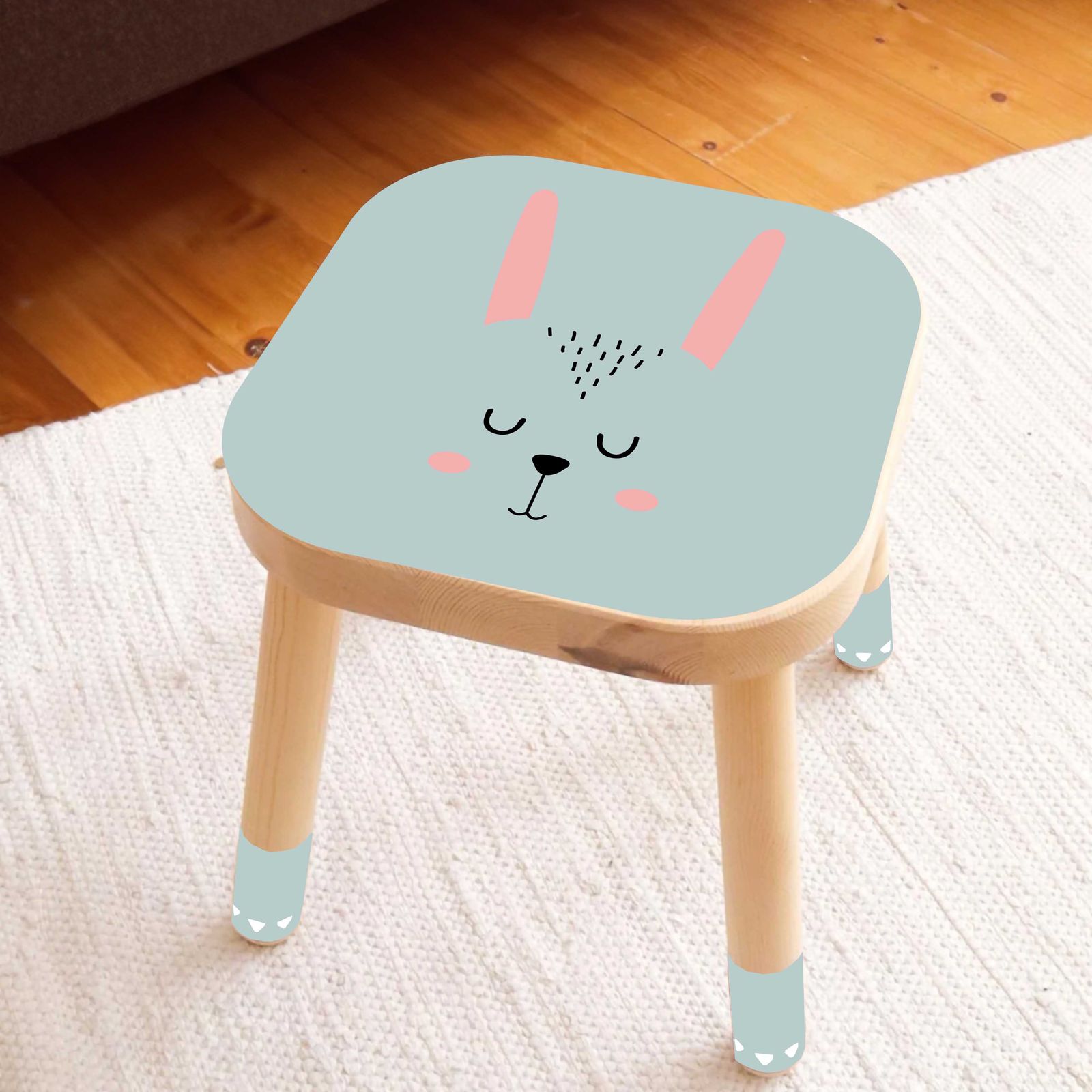 Self-Adhesive Sticker – Flisat Stool Decal / Cute Animal Design