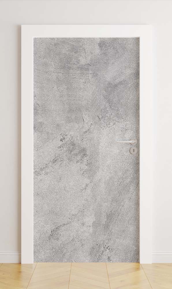 Door stickers - Gray Concrete Texture / Peel and Stick