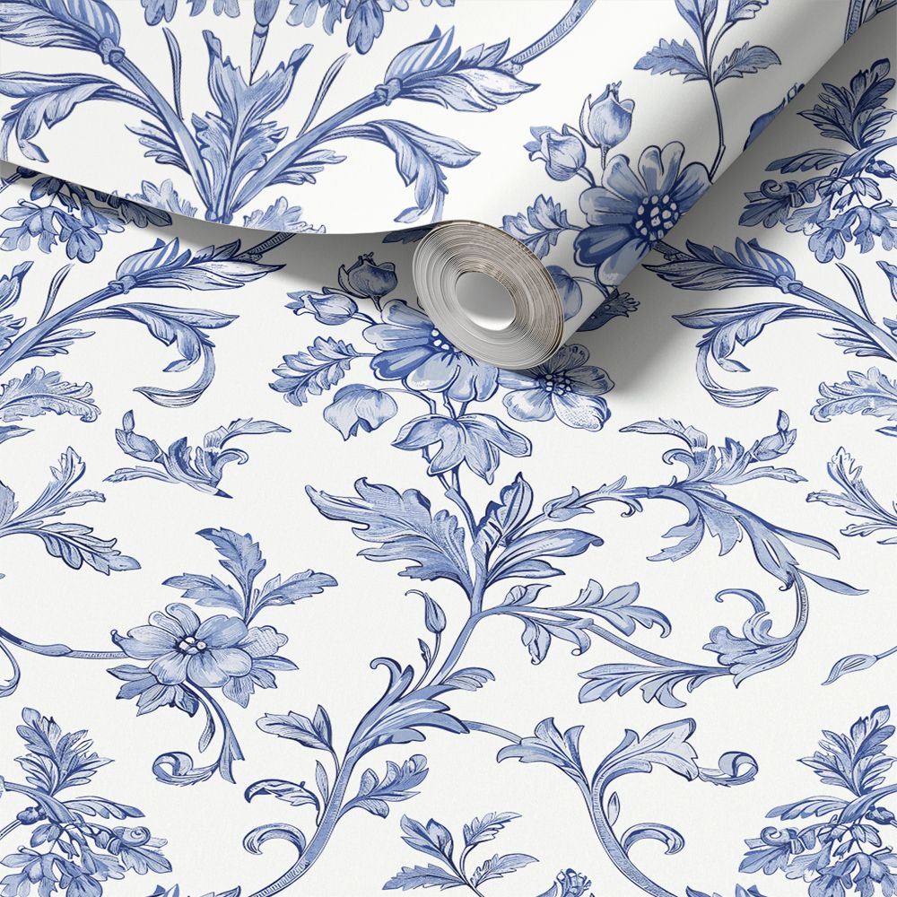 Contact Paper - Blue Floral Design