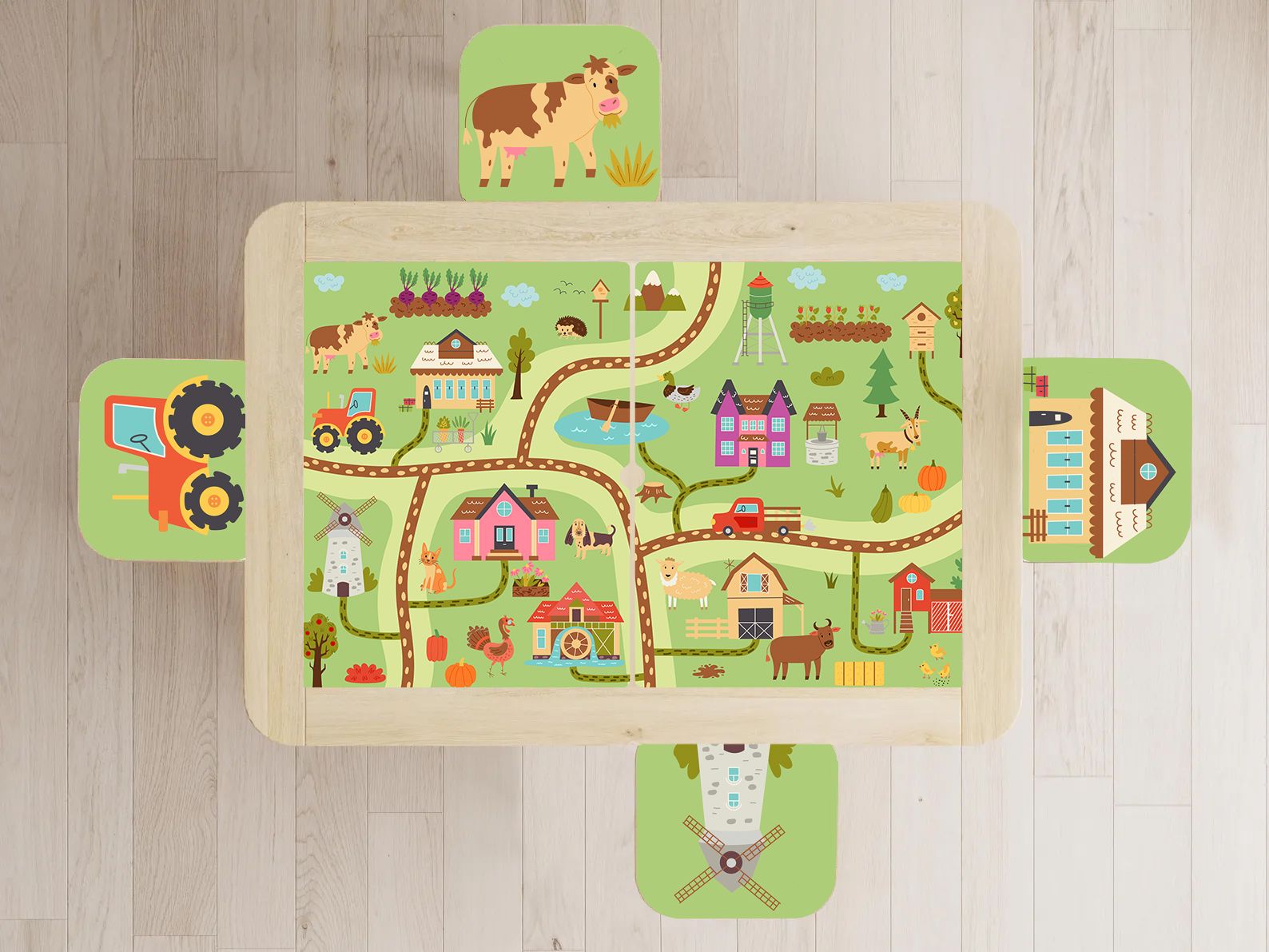 Self-Adhesive Sticker – Flisat Set Decal / Farm Playtime Design
