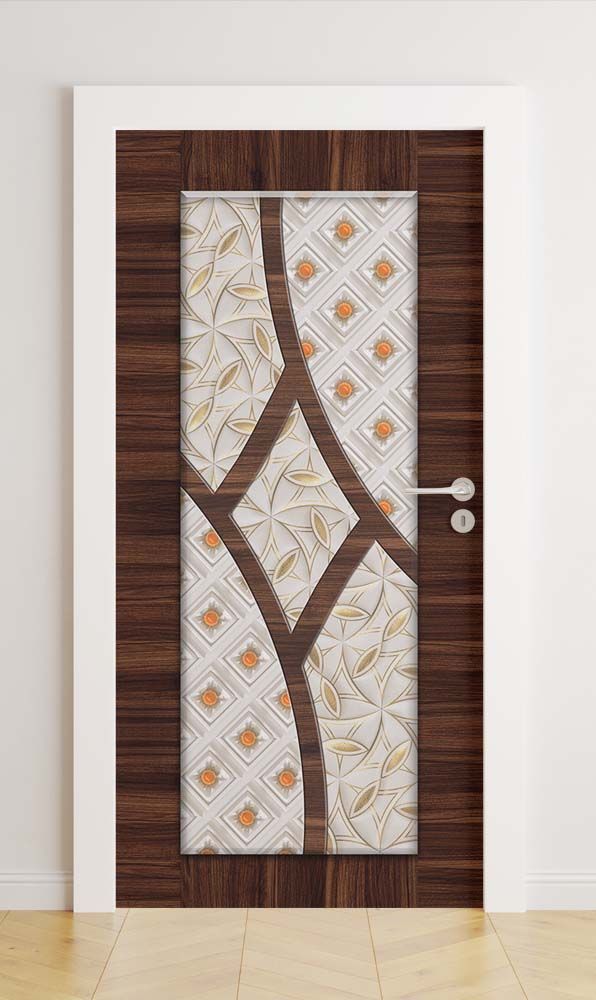 Door stickers - Abstract Geometric Design / Peel and Stick